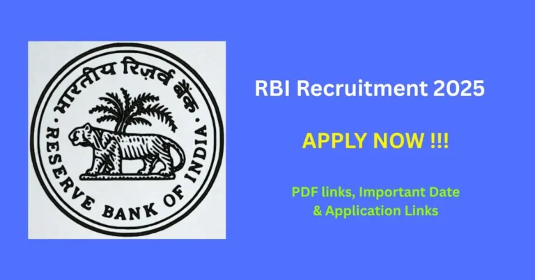 RBI Recruitment 2025